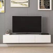 TV blokas, Hanah Home, baltas, 180 x 30 x 32, cm