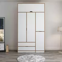 „Spinta“, „Hanah Home“, balta „Dore“, 140 x 253 x 52 cm