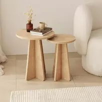 Staliukų komplektas (2 dalys), Hanah Home, Sapphire Oak, 40 x 50 x 40, cm