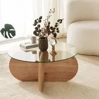 Kavos staliukas, Hanah Home, Sapphire Oak, 75 x 35 x 75, cm