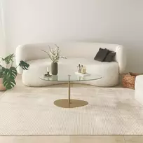Kavos staliukas, Hanah Home, skaidrus Auksinis, 90 x 40 x 60, cm