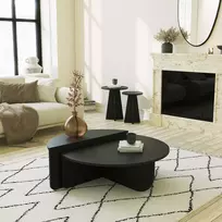 Kavos staliukas, Hanah Home, juodas, 90 x 30 x 60, cm