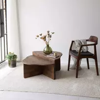 Kavos staliukas, Hanah Home, Riešutas, 90 x 40 x 45, cm