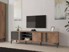 TV stovas, Hanah Home, Atlanto vandenynas Antracitas, 180 x 50 x 40, cm