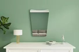 Veidrodis, Hanah Home, Smėlis, 50 x 70 x 2,2, cm