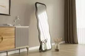 Veidrodis, Hanah Home, juodas, 50 x 160 x 2,2, cm