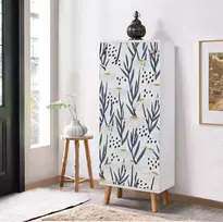 Batų spintelė, Hanah Home, balta, 50 x 135 x 38, cm