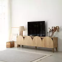 TV stovas, Hanah Home, Ąžuolas, 180 x 50 x 35, cm
