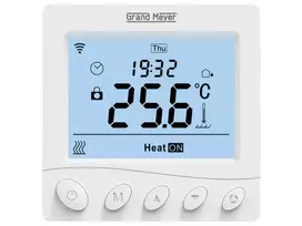 Programuojamas termostatas Grand Meyer W350 su WIFI (laidinis, savaitinis, potinkinis, 230V, 16A)