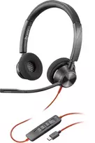 Ausinės Poly Blackwire 3320 MS Teams USB-C Headset Black