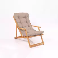 Sodo kėdė, Hanah Home, Brown Natūralus, 66 x 110 x 48, cm