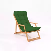 Sodo kėdė, Hanah Home, žalia  Natūralus, 66 x 110 x 48, cm