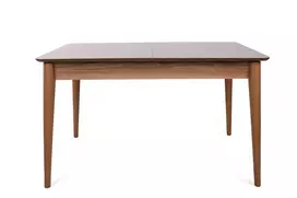 Ištraukiamas valgomojo stalas, Hanah Home, Riešutas, 130 x 75 x 80, cm