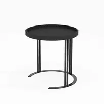 Šoninis staliukas KEIRA D50xH50cm, juoda