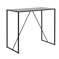 Baro stalas SEAFORD 120x60xH105cm, juoda