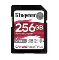 SD atminties kortelė 256GB React Plus 280/150/MB/s U3 V60