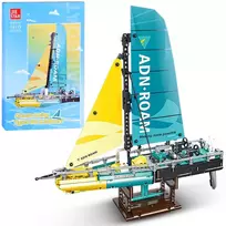 Technical blocks Racing yacht 675-piece colored blocks ZA5296
