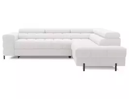 Kampinė sofa Ferucce, Loft, Baltas