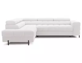 Kampinė sofa Ferucce, Loft, Baltas