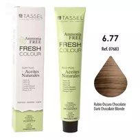 „Eurostil Fresh Colour“ plaukų šviesinimo kremas 6,77 – tamsiai šviesiai rudi „šokolado“ atspalviai, be amoniako, 1 vnt.
