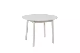 Ištraukiamas valgomojo stalas, Hanah Home, baltas, 100 x 75 x 100, cm
