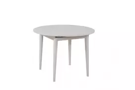 Ištraukiamas valgomojo stalas, Hanah Home, baltas, 100 x 75 x 100, cm