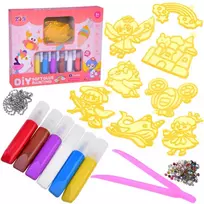 Creative kit for creating keychains DIY Templates Paints ZA5208