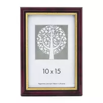 Rėmelis 30x40 plast 1301114 ECO bordo su auksu | 15mm