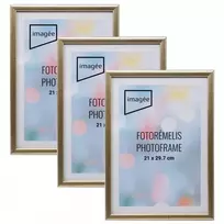 Rėmelių komplektas IMAGEE 21x30 3 vnt plast sidabrinis |14mm