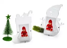 Rėmelis KPH XM-1089SN/SO Snowman/Socks 16.4x13cm|Instax mini|akrilinis