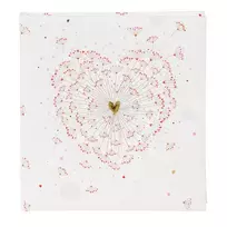 Svečių-užrašų knyga GOLDBUCH 48062 Golden Heart 23x25 176psl | balti lapai [V]