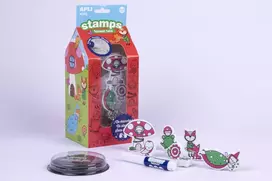 Kūrybinis nutrinamų antspaudų rinkinys „Magic Forest Kids“