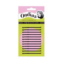 "Eurostil" juodas kamuoliukas Juodos spalvos spaustukai "Ondina" 70 mm, dėžutė 1 vnt.
