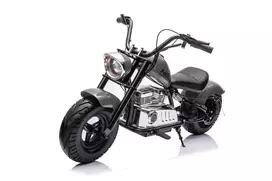 Motorcycle Chopper Warrior vehicle Grey