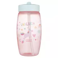 CANPOL BABIES sportinė gertuvė su užlenkiamu snapeliu UNICORNS, 400 ml ,  56/618_pin