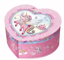 Pulio Pecoware Heart-sha ped music box - Unicorn