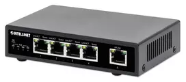 Intellinet 561839 tinklo komutatorius Gigabit Ethernet (10/100/1000) Maitinimas per Eternetą (PoE) Juoda