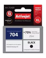 Activejet " " AH-704BR rašalas (pakaitinis HP 704 CN692AE; "Premium"; 20 ml; juodas)