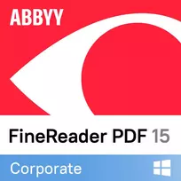 PDF redagavimo programa ABBYY FineReader PDF 15 Corporate, ESD, 1 vartotojui, 3 metų licencija