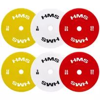 TPP SET PE OLYMPIC TECHNICAL PLATES 2 x 1.5 - 5 KG - 18 KG HMS