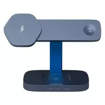 Wireless charger Canyon WCS-310 3in1, DarkGrey/Blue