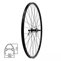 Priekinis ratas 28" Rodi Ghost // 32H, diskiniai CenterLock // greitveržlė, dvigubas, aliuminis, kniedytas