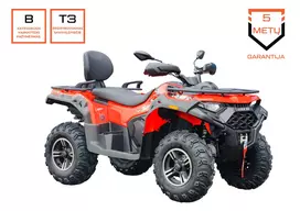 Keturratis Loncin Xwolf 550 L, raudonas