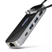 HMC-6GLN multiport hub USB-C LAN HDMI PD100W