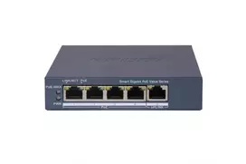 Tinklo komutatorius Hikvision 5 prievadų DS-3E1505P-EI/M