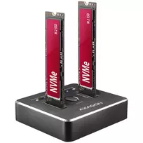 AXAGON ADSA-M2C DUAL NVMe CLONE MASTER DOCK SuperSpeed USB-C 10Gbps docking station