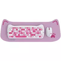 CANYON HSET-W6 EN Keyboard+Mouse Kitty Edition AAA+АА Wireless Pink