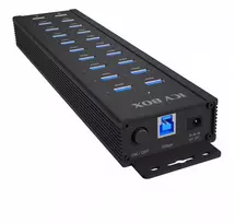 ICY BOX IB-HUB1720-U3 20 port HUB, 96 WATT PS