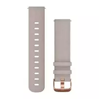 Apyrankė Garmin Quick Release Band, Dark Brown Embossed Italian Leather with Silver Hardware