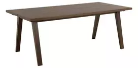 A-Line valgomojo stalas, Stalviršis iš dūminio ąžuolo lukšto, iš dūminio ąžuolo lukšto, 200x95x74,6 cm